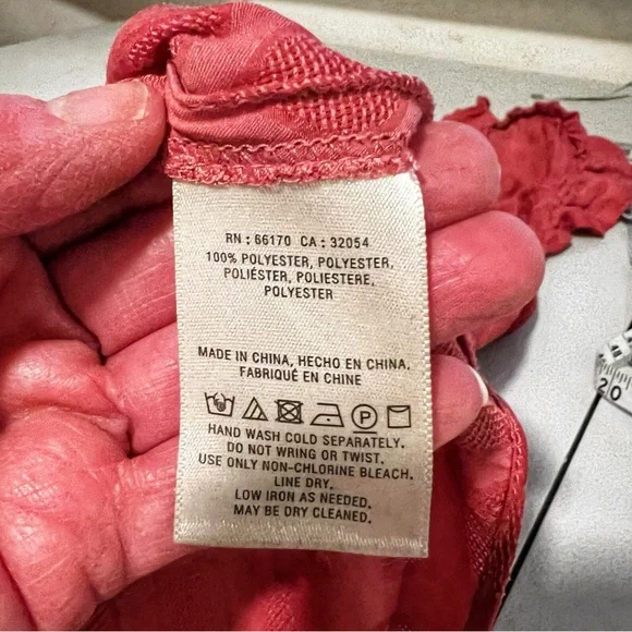 ANTHROPOLOGIE Maeve Textured Blouse with Ruffle Trim | Sz M - Picture 6 of 11